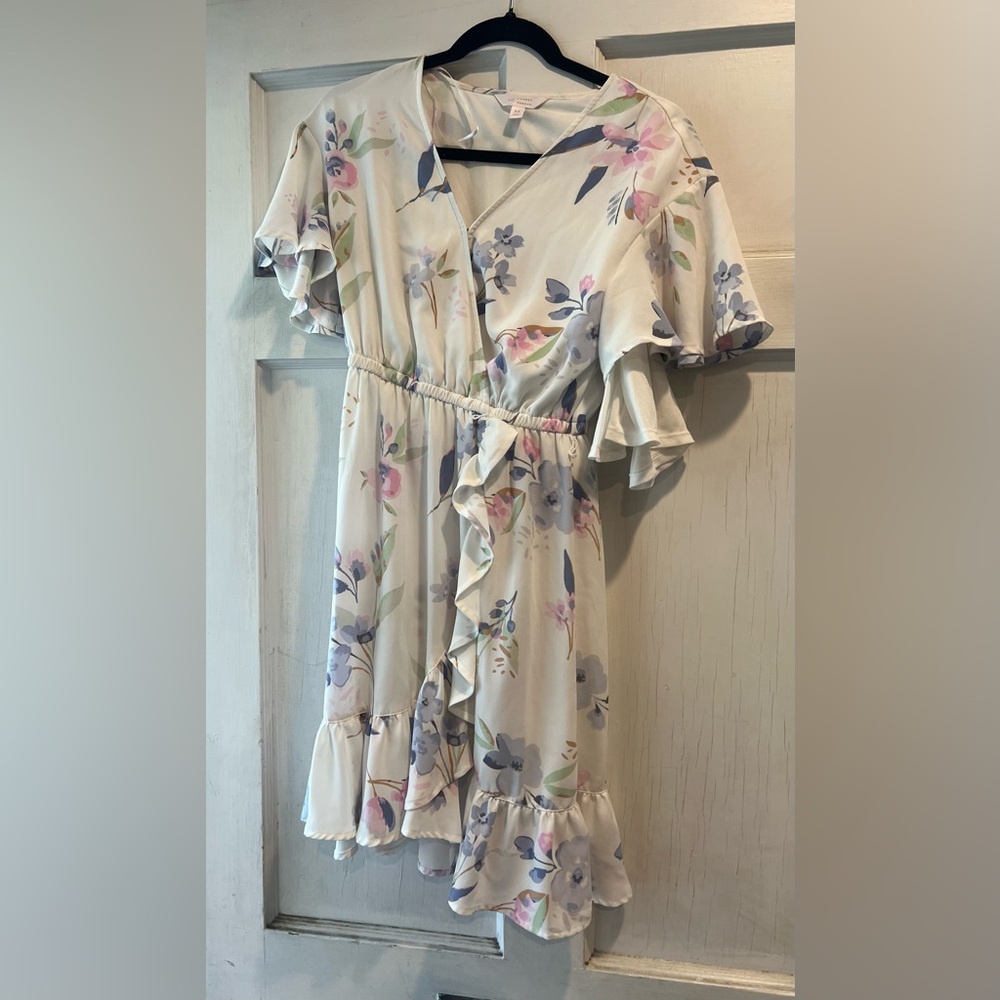 Lauren Conrad Spring White Floral Dress - XS